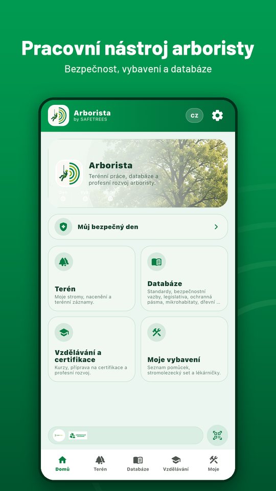 Pracovní nástroj arboristy