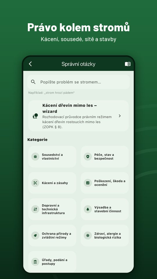 Právo kolem stromů